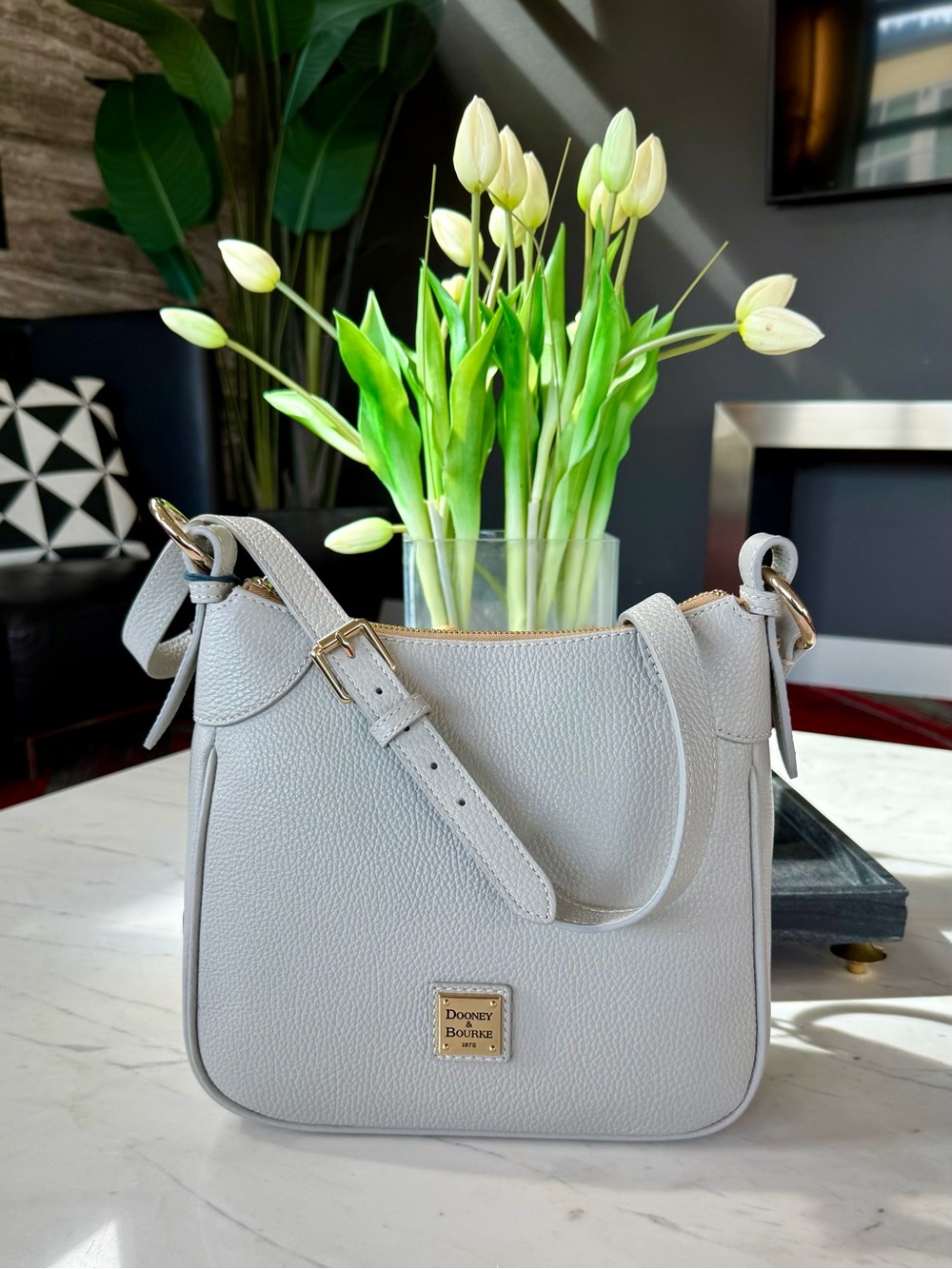 New Dooney & Bourke Lucca Leather Crossbody - Picture 12 of 16